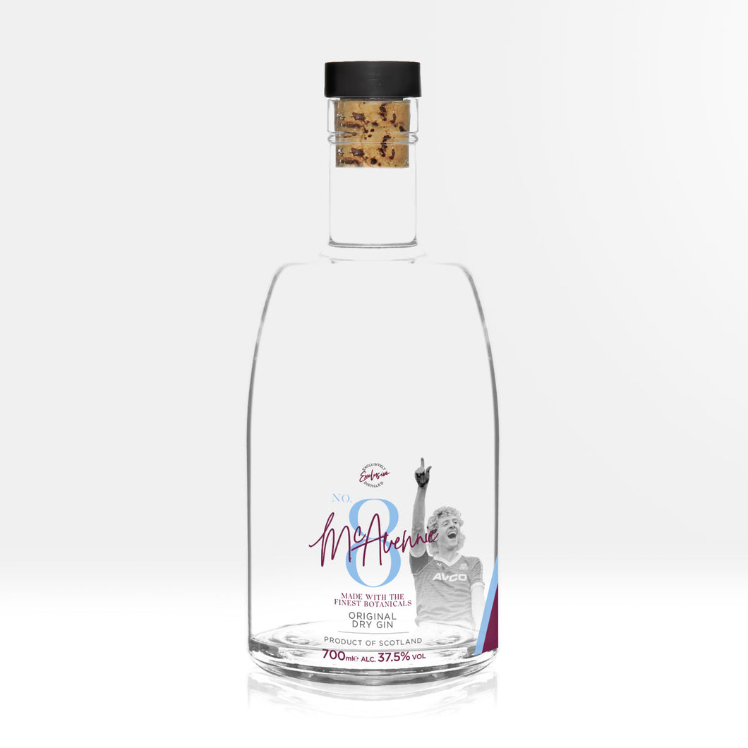 Frank McAvennie Claret & Blue Original Dry Gin (SIGNED 100)